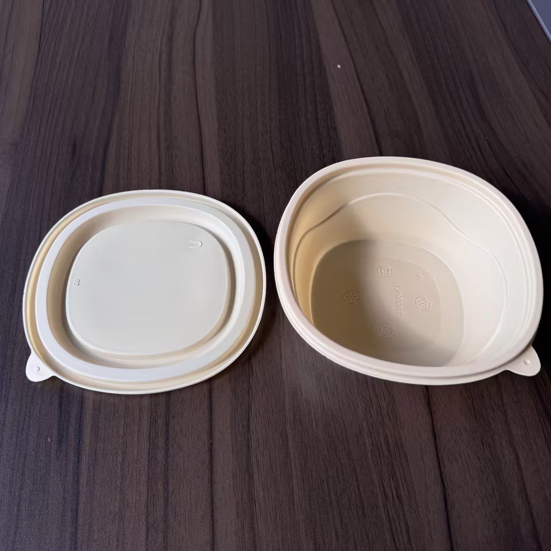 LIYI Disposable Bowl with Lid, 800ml / 27oz, BPA Free - Image 3