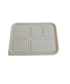 LIYI Disposable Lunch Box, 5-Compartment, 1000ml / 34oz, BPA-Free